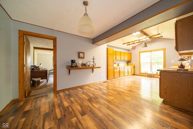 5388 W Hazelrigg Rd, Thorntown, IN 46071 - living area featuring wood finished floors and baseboards