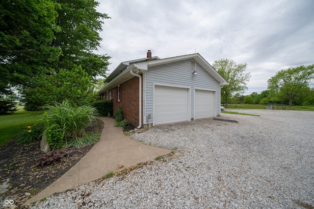 5388 W Hazelrigg Rd, Thorntown, IN 46071 - garage featuring driveway