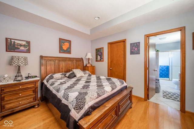 188 Bay Ridge Dr, Pendleton, IN 46064 - bedroom with light wood-style flooring and baseboards