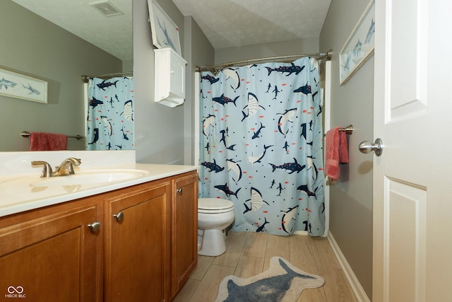 11727 Wedgeport Ln, Fishers, IN 46037 - bathroom featuring vanity, toilet, and a shower with shower curtain