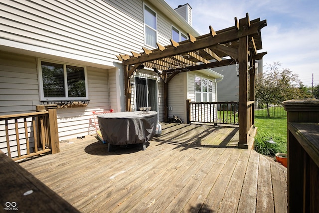 11727 Wedgeport Ln, Fishers, IN 46037 - deck featuring a pergola