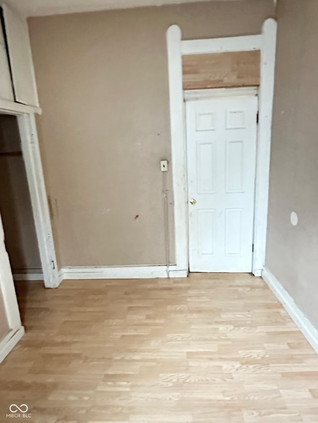 834 N Temple Ave, Indianapolis, IN 46201 - interior space with light wood-style floors and baseboards