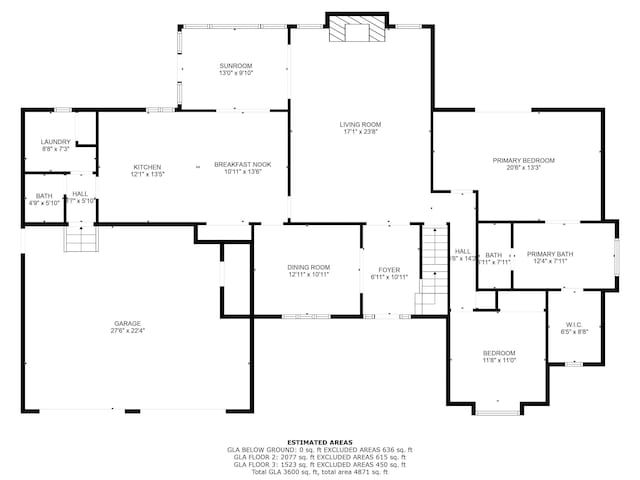 6575 Robin Hood Dr, Indianapolis, IN 46227 - floor plan / room layout