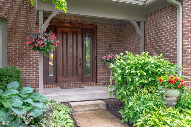 6575 Robin Hood Dr, Indianapolis, IN 46227 - doorway to property featuring brick siding