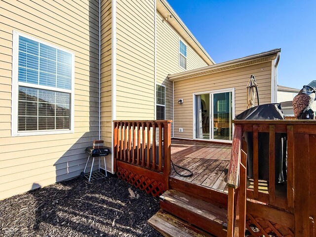 8644 N Deer Crossing Blvd, Mccordsville, IN 46055 - view of wooden deck