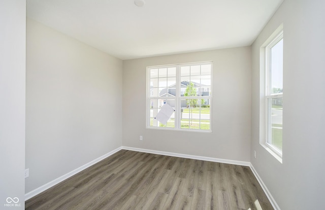 3256 Fawn Cir, Brownsburg, IN 46112 - empty room featuring wood finished floors, healthy amount of natural light, and baseboards