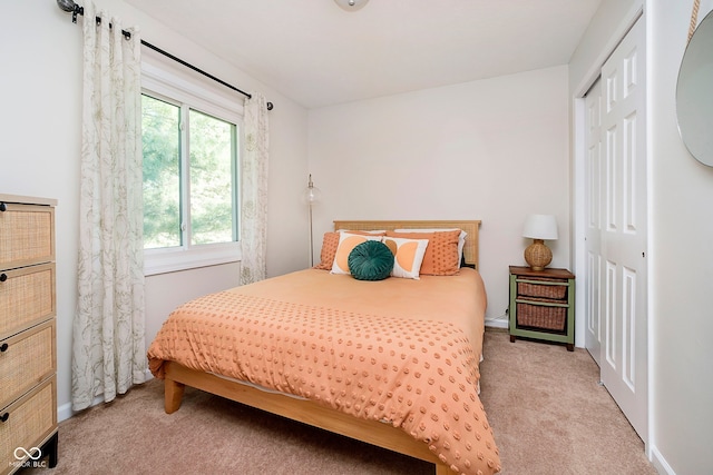 1940 Stringtown Pike, Cicero, IN 46034 - bedroom featuring a closet, light carpet, and baseboards