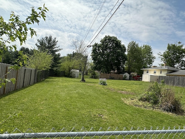 8417 S Sherman Dr, Indianapolis, IN 46237 - view of yard with a shed and an outdoor structure