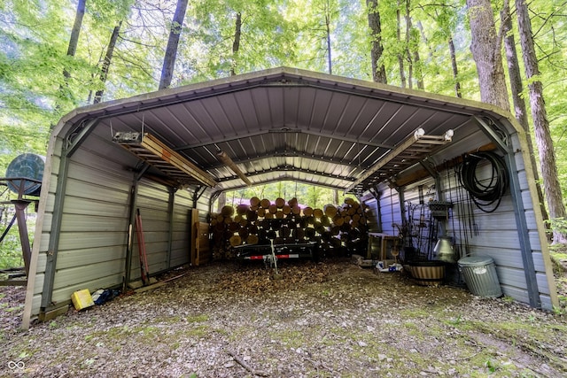 view of vehicle parking