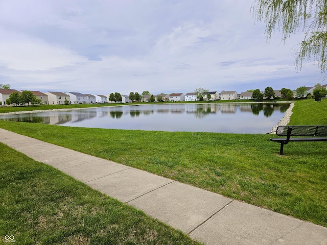 water view featuring nearby suburban area