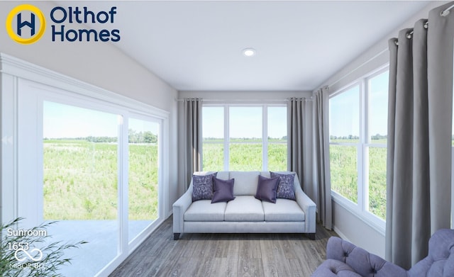 view of sunroom
