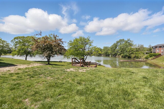 5038 Allisonville Rd Unit E, Indianapolis, IN 46205 - view of green lawn featuring a water view