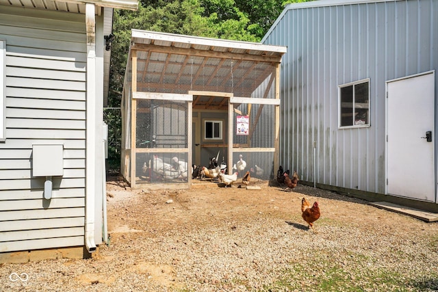 view of poultry coop