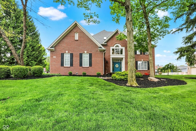 7248 River Birch Ln, Indianapolis, IN 46236 - view of front of home with a front yard and brick siding