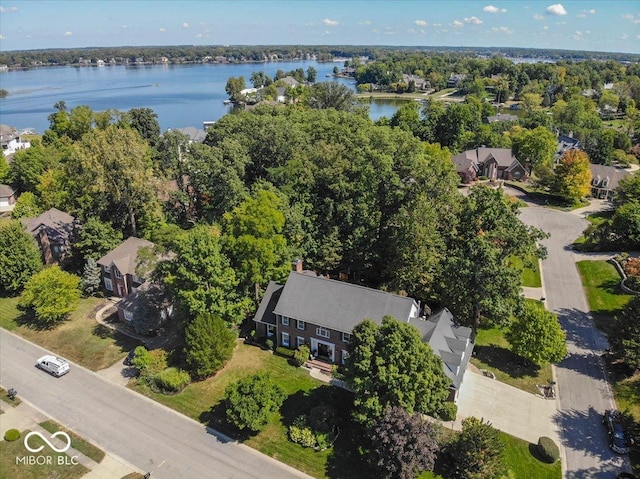 11536 Woods Bay Ln, Indianapolis, IN 46236 - aerial perspective of suburban area with a nearby body of water