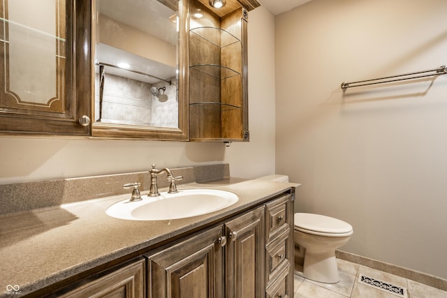 8510 E Mcgregor Rd, Indianapolis, IN 46259 - full bath with tile patterned flooring, vanity, and toilet