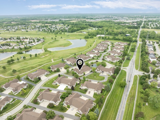 11438 Winding Wood Dr, Indianapolis, IN 46235 - aerial perspective of suburban area with a nearby body of water