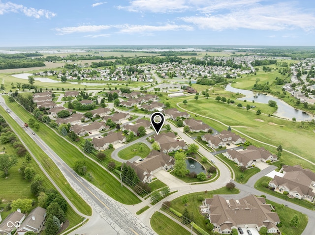 11438 Winding Wood Dr, Indianapolis, IN 46235 - aerial view of residential area with a nearby body of water