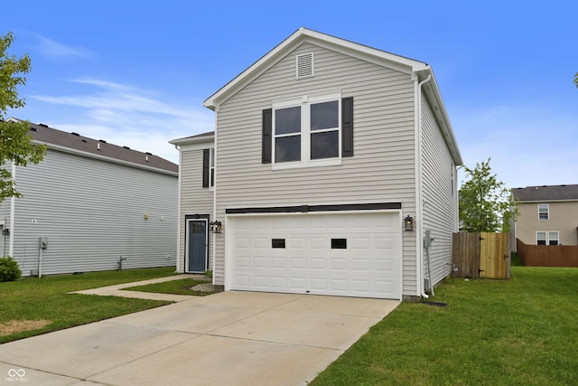 view of front of property with a garage and driveway