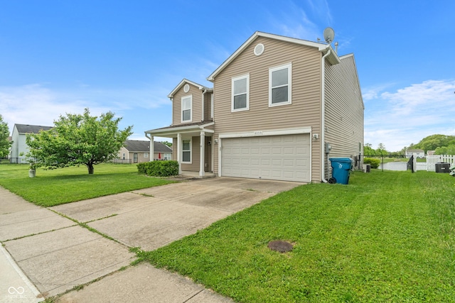 8238 Crackling Ln, Indianapolis, IN 46259 - traditional-style home with an attached garage and driveway