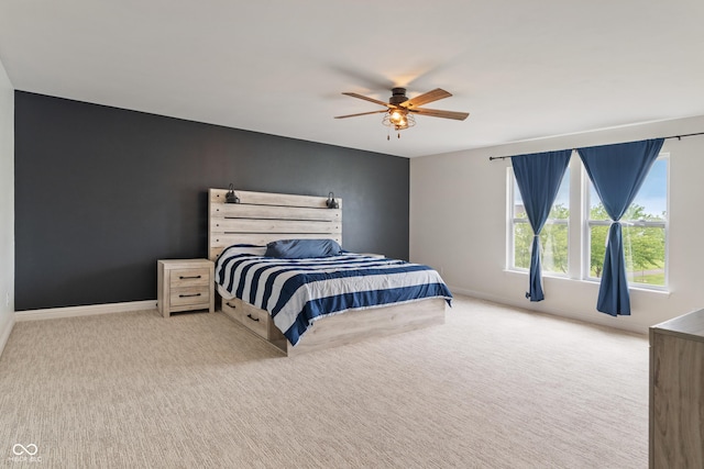 8238 Crackling Ln, Indianapolis, IN 46259 - carpeted bedroom featuring baseboards and a ceiling fan