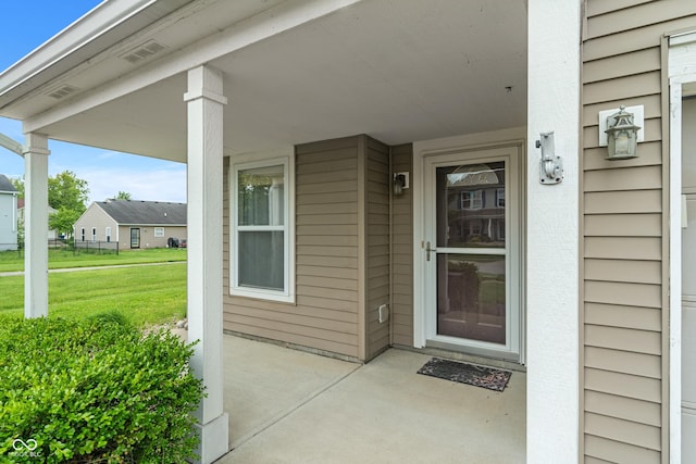 8238 Crackling Ln, Indianapolis, IN 46259 - property entrance with a lawn