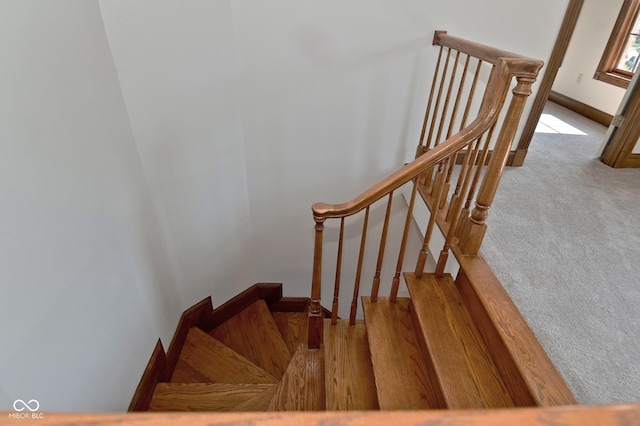 6567 Kings Ct, Avon, IN 46123 - stairway with carpet floors