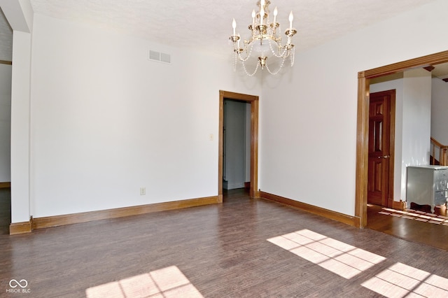 6567 Kings Ct, Avon, IN 46123 - unfurnished dining area featuring wood finished floors and a chandelier