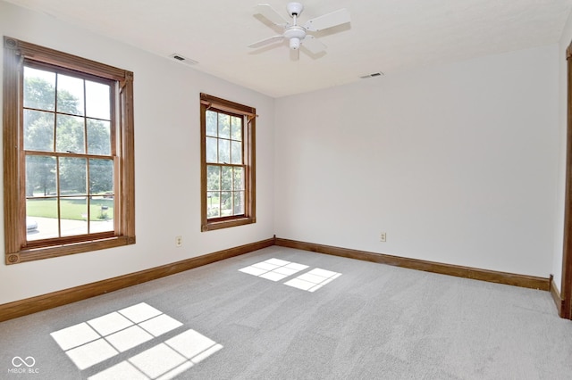 6567 Kings Ct, Avon, IN 46123 - carpeted spare room featuring baseboards and ceiling fan