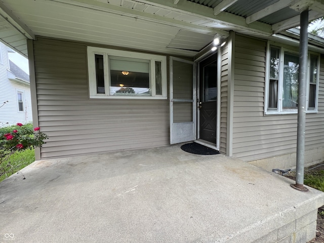 1122 S 21st St, New Castle, IN 47362 - doorway to property featuring a patio area