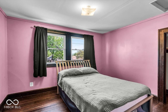 405 N Drexel Ave, Indianapolis, IN 46201 - bedroom featuring wood finished floors and baseboards