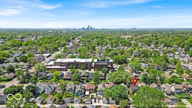 405 N Drexel Ave, Indianapolis, IN 46201 - aerial view of property and surrounding area featuring nearby suburban area