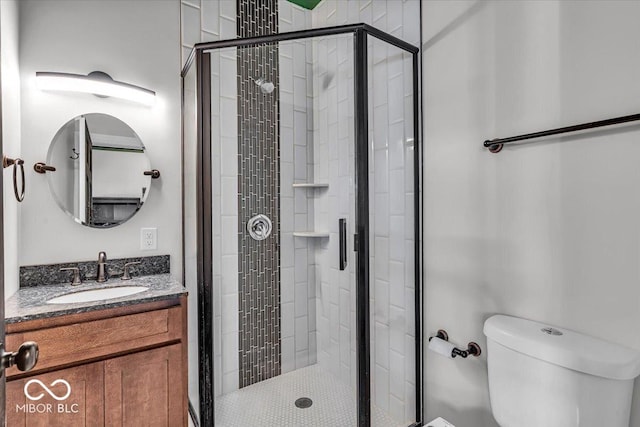 405 N Drexel Ave, Indianapolis, IN 46201 - bathroom featuring a stall shower, toilet, and vanity
