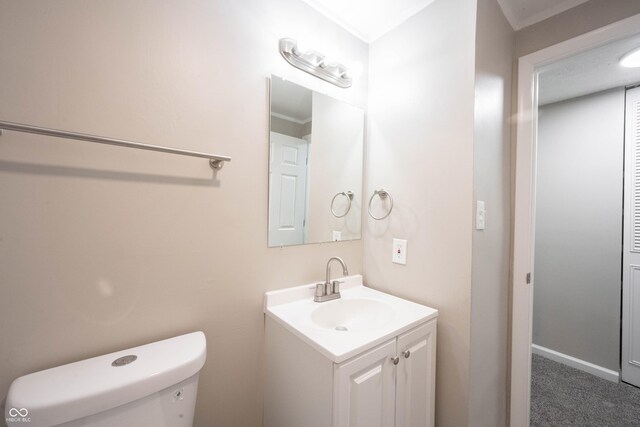2740 Pawnee Dr, Indianapolis, IN 46229 - bathroom featuring vanity and toilet