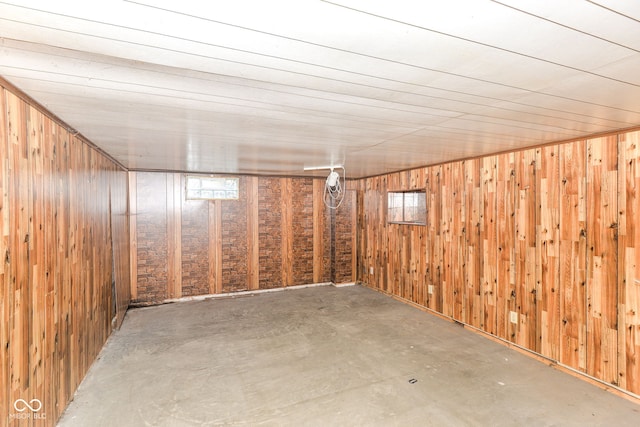 3325 Broadview Ct, Indianapolis, IN 46227 - below grade area with wooden walls