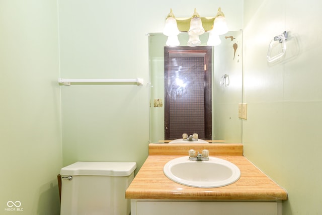 3325 Broadview Ct, Indianapolis, IN 46227 - half bathroom with vanity and toilet