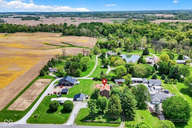 2490 S County Road 60 E, Greensburg, IN 47240 - aerial view of property and surrounding area featuring a tree filled landscape