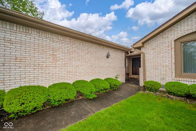 3537 Woodglen Way, Anderson, IN 46011 - doorway to property with brick siding