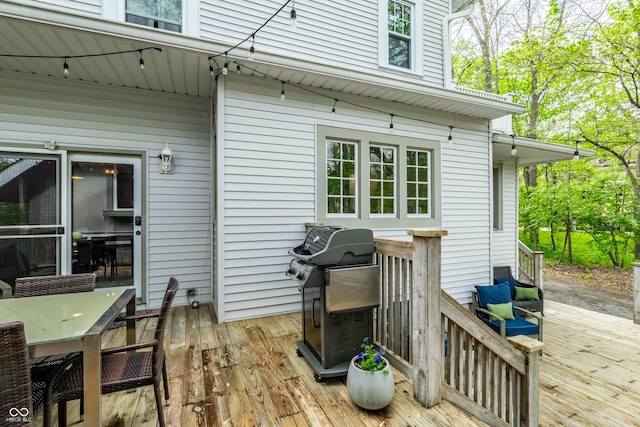4130 N Meridian St, Indianapolis, IN 46208 - wooden deck with outdoor dining space