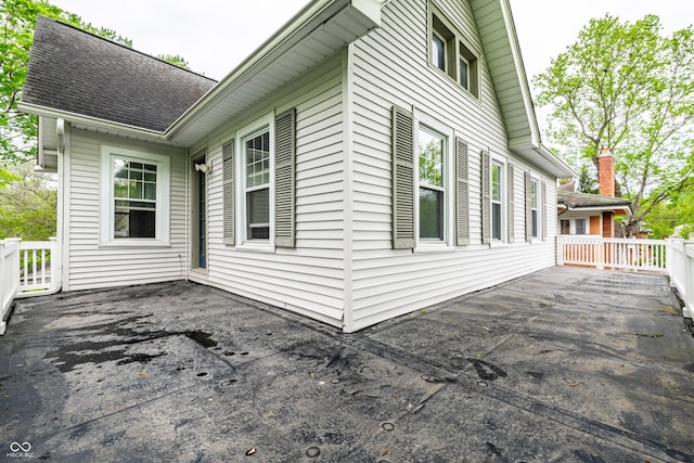 4130 N Meridian St, Indianapolis, IN 46208 - view of side of property with a wooden deck