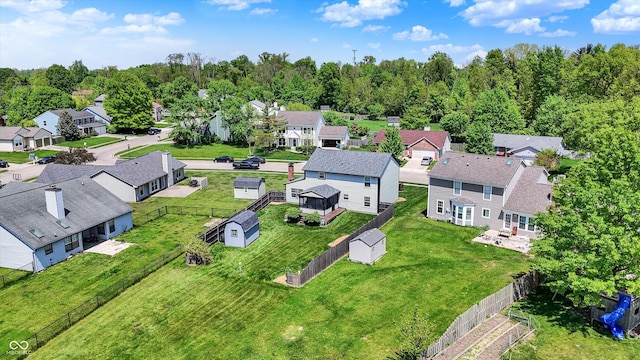 aerial perspective of suburban area