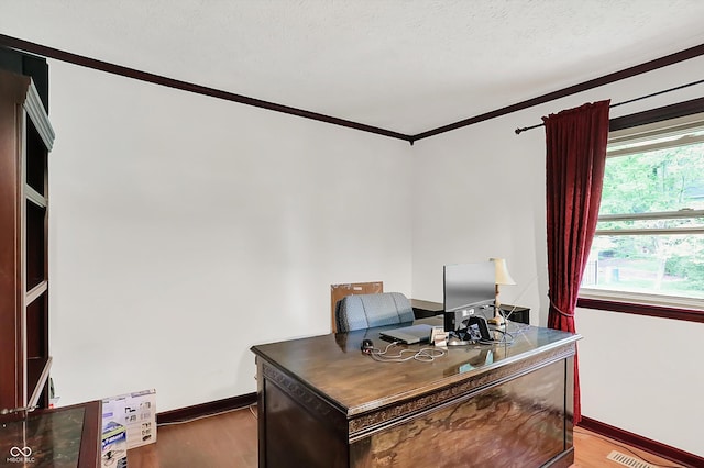 781 Dayton Dr, Carmel, IN 46033 - office space featuring ornamental molding, baseboards, and light wood finished floors