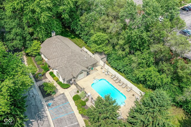 7645 Briarstone Ln, Indianapolis, IN 46227 - view of subject property with a pool area