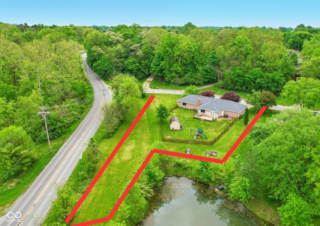 6462 Wings Ct, Brownsburg, IN 46112 - view of subject property featuring property parcel outlined and a heavily wooded area