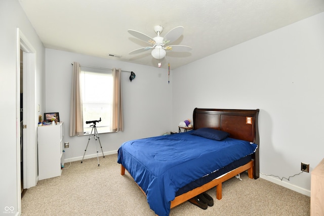 7604 Cloudy Ct, Camby, IN 46113 - carpeted bedroom with baseboards and a ceiling fan