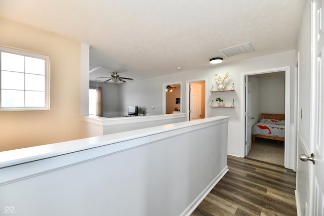 7604 Cloudy Ct, Camby, IN 46113 - hallway with dark wood-style flooring