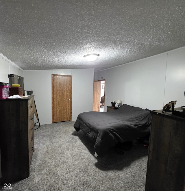 5269 W State Road 42, Brazil, IN 47834 - bedroom featuring a textured ceiling and light colored carpet