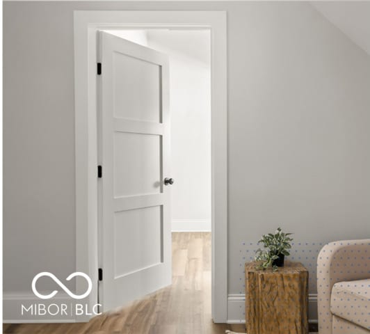 1713 Deer Creek Way, Columbus, IN 47201 - living area featuring wood finished floors and baseboards