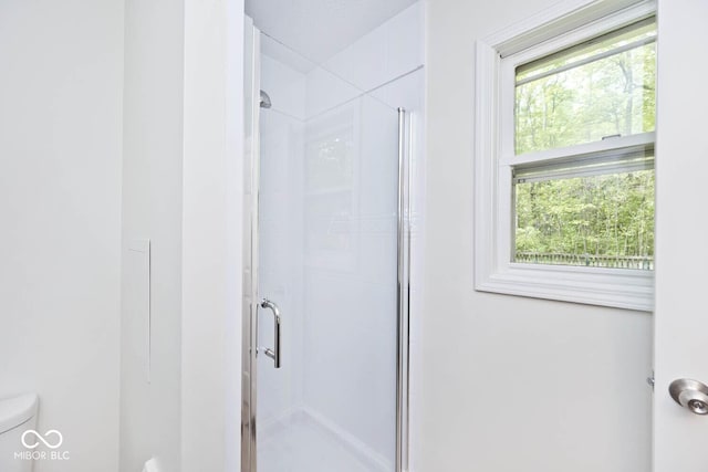 19446 Ethan Allen Ln, Westfield, IN 46074 - bathroom with toilet and a shower stall