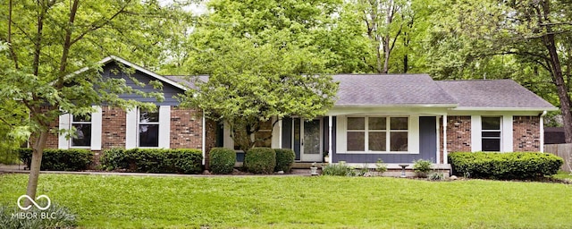 19446 Ethan Allen Ln, Westfield, IN 46074 - ranch-style home featuring a front lawn and brick siding